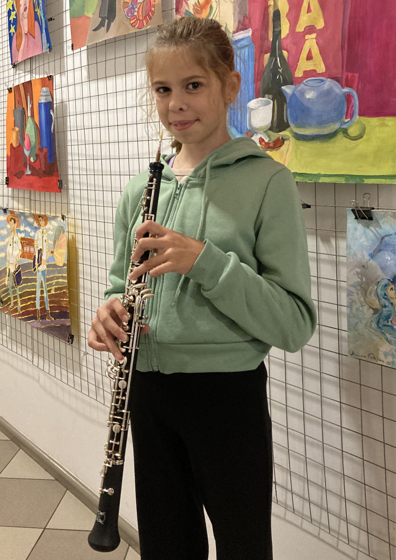 Ar VKKF atbalstu skolas Pūšamo instrumentu spēles nodaļai iegādāts jauna oboja